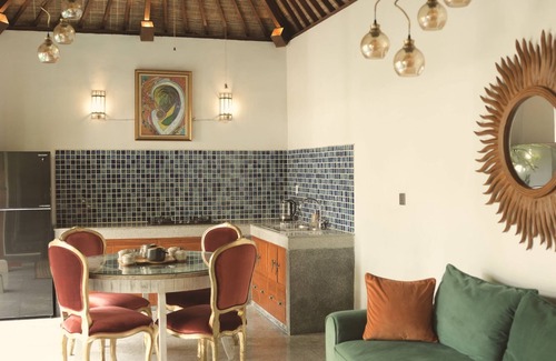 Singakerta Villa | The Third Eye House. Salt water pool. Art. Baths