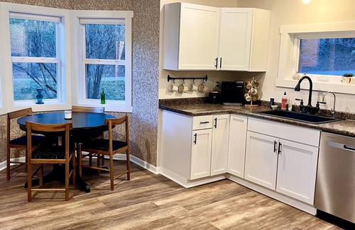 Ellsworth Cottage | The Trimbelle Cottage: Secluded Riverside Retreat on 7 acres, with Hot Tub!