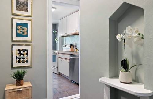 Berkley Apartment | This property offers a clean and comfortable modern vibe with updated furniture and decorations