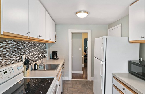 Berkley Apartment | This property offers a clean and comfortable modern vibe with updated furniture and decorations