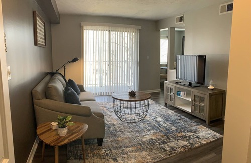 Indianapolis Apartment | This quiet property is a comfy gem to the busy city.
