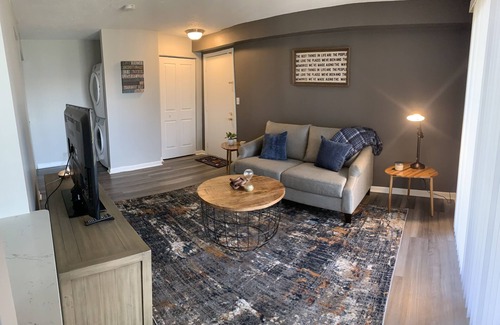 Indianapolis Apartment | This quiet property is a comfy gem to the busy city.