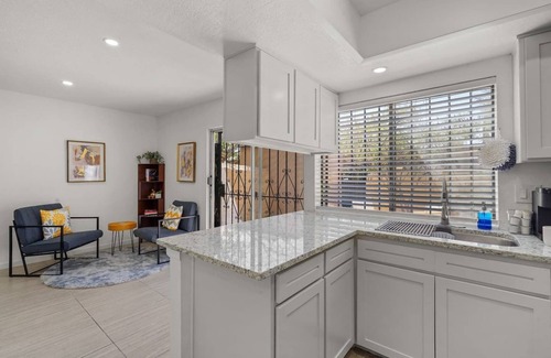 El Paso House | This Spanish-style condo has been stylishly outfitted for your El Paso stay