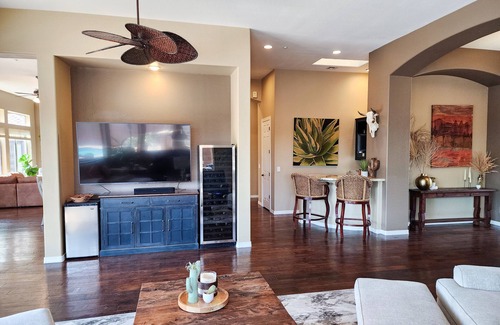 Anthem Country Club House | This stunning 3-bedroom, 3.5-bathroom home invites you to experience the ultimate desert getaway