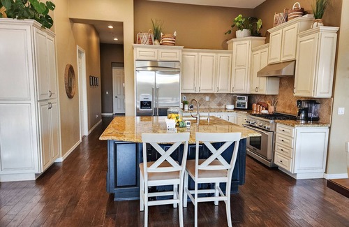 Anthem Country Club House | This stunning 3-bedroom, 3.5-bathroom home invites you to experience the ultimate desert getaway