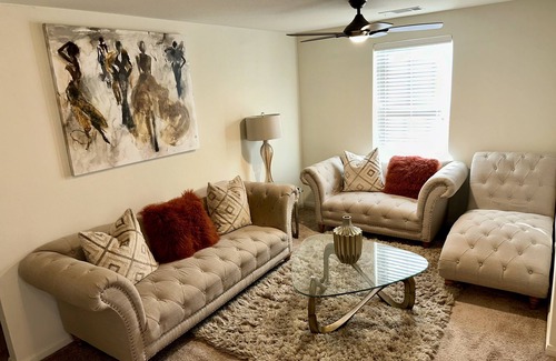 Iowa Colony House | This stylist 2 story home is perfect for couples or families.