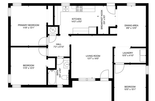 Meadowbrook House | Three bedroom house minutes from Ft. Worth and Arlington