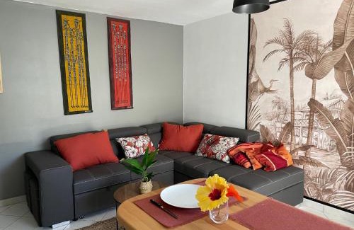 La Saline Les Bains Apartment | Ti Kaz Corail, à 3 mn à pied de la PLAGE et du LAGON cristallin de Trou d'eau - Saline les bains