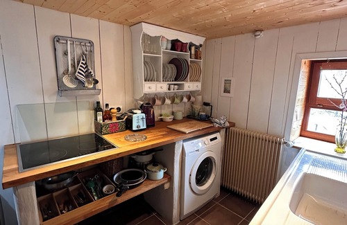 La Rosiere Cabin | Tiny House La Tourelle with natural swimming lake in a dreamlike Vosges landscape