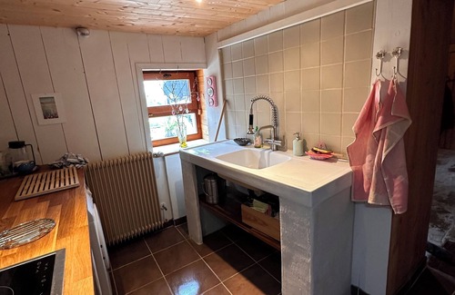 La Rosiere Cabin | Tiny House La Tourelle with natural swimming lake in a dreamlike Vosges landscape