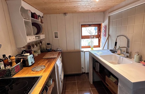 La Rosiere Cabin | Tiny House La Tourelle with natural swimming lake in a dreamlike Vosges landscape