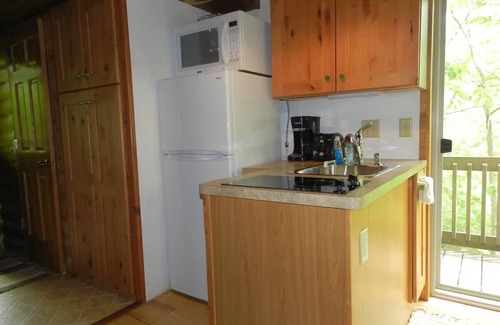 Elba Cabin | Tiny Treehouse Cabin Retreat, Riverside, Adults Only, No Pets, Peace and Quiet!