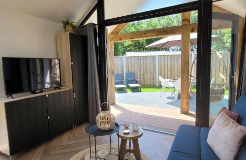 Heinkenszand Ski Chalet | Tiny Zen House in Heinkenszand with private sauna, airco, outdoor swimming pool, WiFi and 2 bedrooms