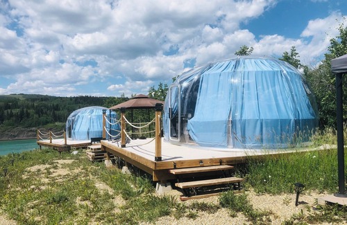 Calgary RV Rental | tnGlamping Dome 4 in ghost lake