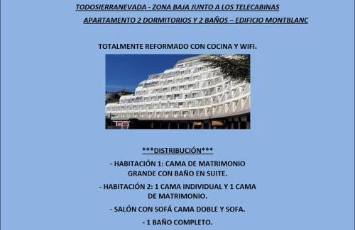 Pradollano Apartment | TODOSIERRANEVADA - 2 DORMITORIOS REFORMADO MONTBLANC - Junto a los Telecabinas