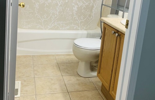Fletchers Creek South House | Toronto Airport YYZ, A cheerful space with private washroom