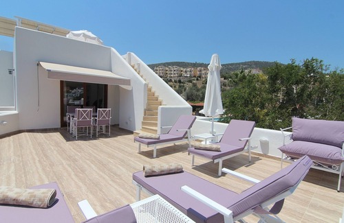 Kalkan Apartment | Town Centre Penthouse Apartment With Two Sea View Private Roof Terraces