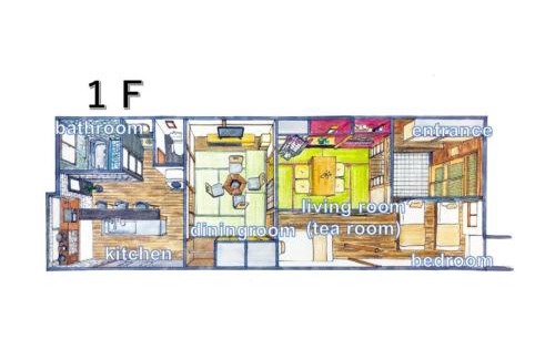Nishinari Apartment | Traditional folk house40 mins from Kansai Airport 1F