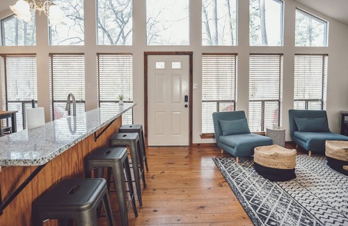 Holly Lake Ranch Cabin | @TrailsEdgeTX Trendy Cabin on 2 Acre Wooded Lot
