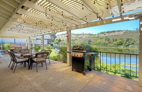 Lake San Marcos House | Tranquil 3-bedroom Lakefront Retreat with Private Dock in Lake San Marcos