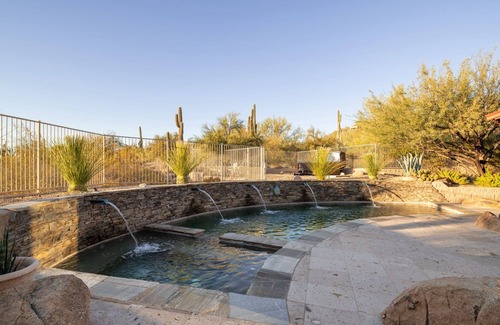 Carefree House | Tranquil Carefree Estate - Heated Pool, Spa, Gym, Firepit and More!