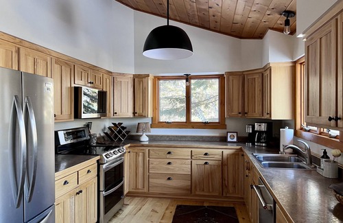 LaPorte House | Tranquil & Fun Lakefront Home by Walker on Kabekona. Spacious & Lux. King Beds.