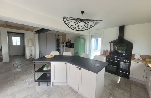 Le Perrier House | Tranquil Retreat: Renovated House with Heated Pool, Near Beach & City, Pet-Friendly