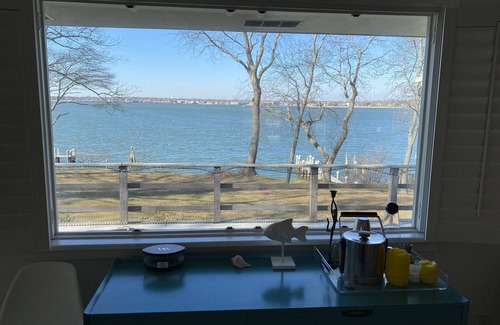 Hay Beach House | Tranquil, Beachfront Getaway with Dock, Fabulous Sunset Views!