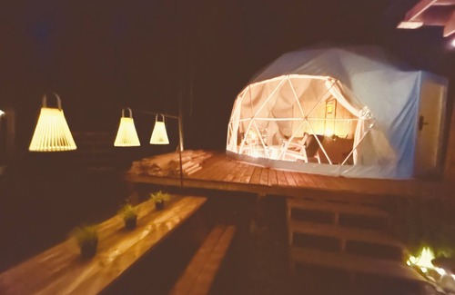 Pikwakanagan Cabin | TRANQUILITY DOME OFFGRID GLAMPING RETREAT IN PRIVATE FOREST!
