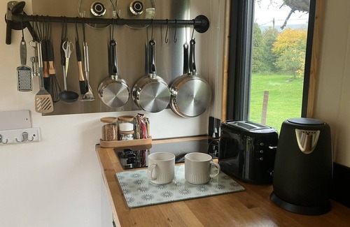 Cwmdu Cabin | Transformed Railway Wagon- Sleeps2-Garden-Firepit