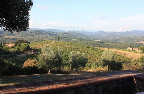 Castelnuovo Berardenga House | Traumblick in die Toskana vom Ferienhaus mit Pool auf Hügel zw. Siena u. Florenz