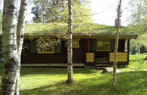 Gunnarskog House | Traumhaftes Blockhaus Nahe Fredros im Värmland, Schweden mit Boot am See