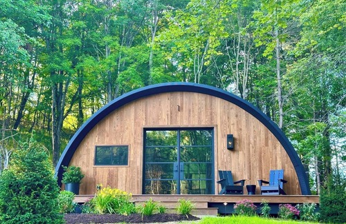 Newtonville House | Treat yourself at the stunning June Farms Wellness Huts!