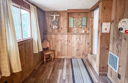 Wardsboro House | Tree-surrounded home with wood stove, spacious deck, gas grill - close to trails