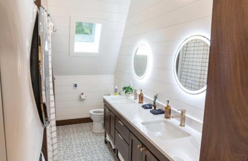 Indian River House | TreeTops Ayframe, Supersized AFrame on the River with Hot Tub