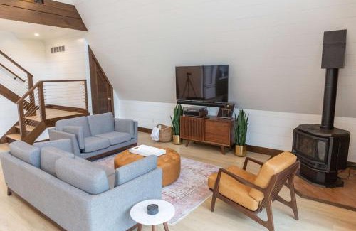 Indian River House | TreeTops Ayframe, Supersized AFrame on the River with Hot Tub
