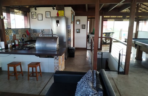 Interlagos House | Triplex beach house, 50 m from the sea with a view, 2 swimming pools and sauna