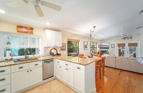 Big Pine Key House | Tropical Oasis with Beautiful Home, Pool, Dock and Tiki Hut