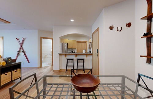 Salt Lake Mountain Resorts Condo | True ski-in/ski-out condo steps to lift w/pool, hot tub, wood-burning fireplace