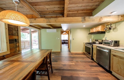 Stanton Cabin | Turkey Cove: Newly Renovated, Pet-Friendly 3BR Home with Hot Tub and Fireplace