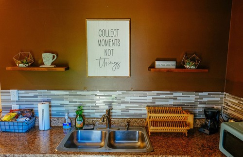 Bonita House | Turtle-themed tiny house with a turtle pond, hot tub, e-bikes, and EV charging