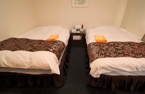 Oita Hotel | Twin room smoking with natural hot spring and fr/Oita Ōita