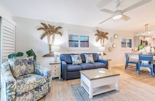 Sanibel Condo | Two-bedroom, ground floor unit with direct access to beach and pool.