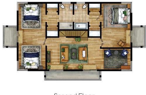 Berkeley Springs House | Two Forest Cabins,Decks,Fire Pit,Hot Tubs,GameRoom