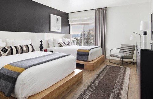 Teton Village Hotel | Two Queen, Gravity Haus, Scenic Views, Skiing Adventure, At Jackson Hole's Foot