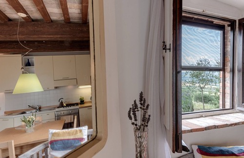 Civitella Paganico Apartment | Two-room apartment with Veranda and one bedroom near Montalcino