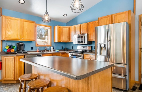 Rome House | Two-story, dog-friendly home with a pool, indoor/outdoor fireplaces, & AC