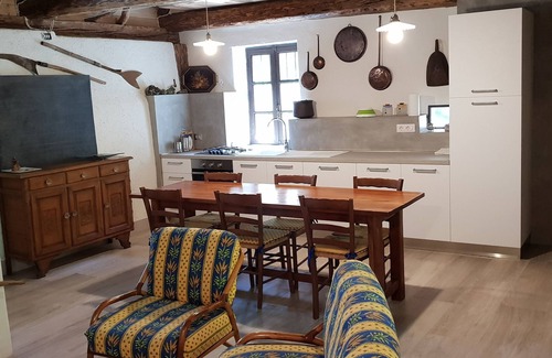 Bagni di Vinadio Cabin | Typical renovated alpine hut.