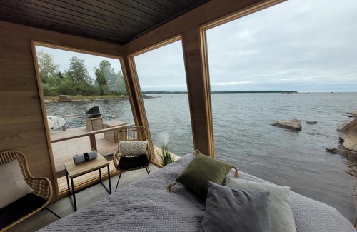 Kalajoki Apartment | Tyylikäs asuntolautta hienolla merinäköalalla