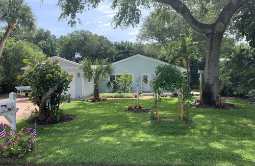 Wabasso Beach House | Ultra Clean, Light and Airy Coastal House with garage ~5 block walk to beach ~